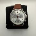 Pulsar Chronograph 100M Men's Quartz Watch Brown Leather Strap (Fully Tested and Working)- £