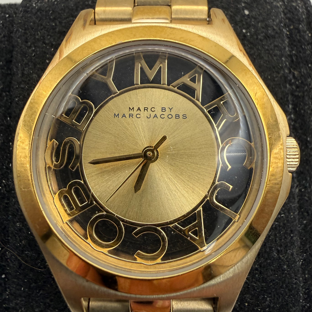 Marc by Marc Jacobs Gold Tone Ladies Watch MBM3292 36mm New Battery (Fully Tested and Working)- £