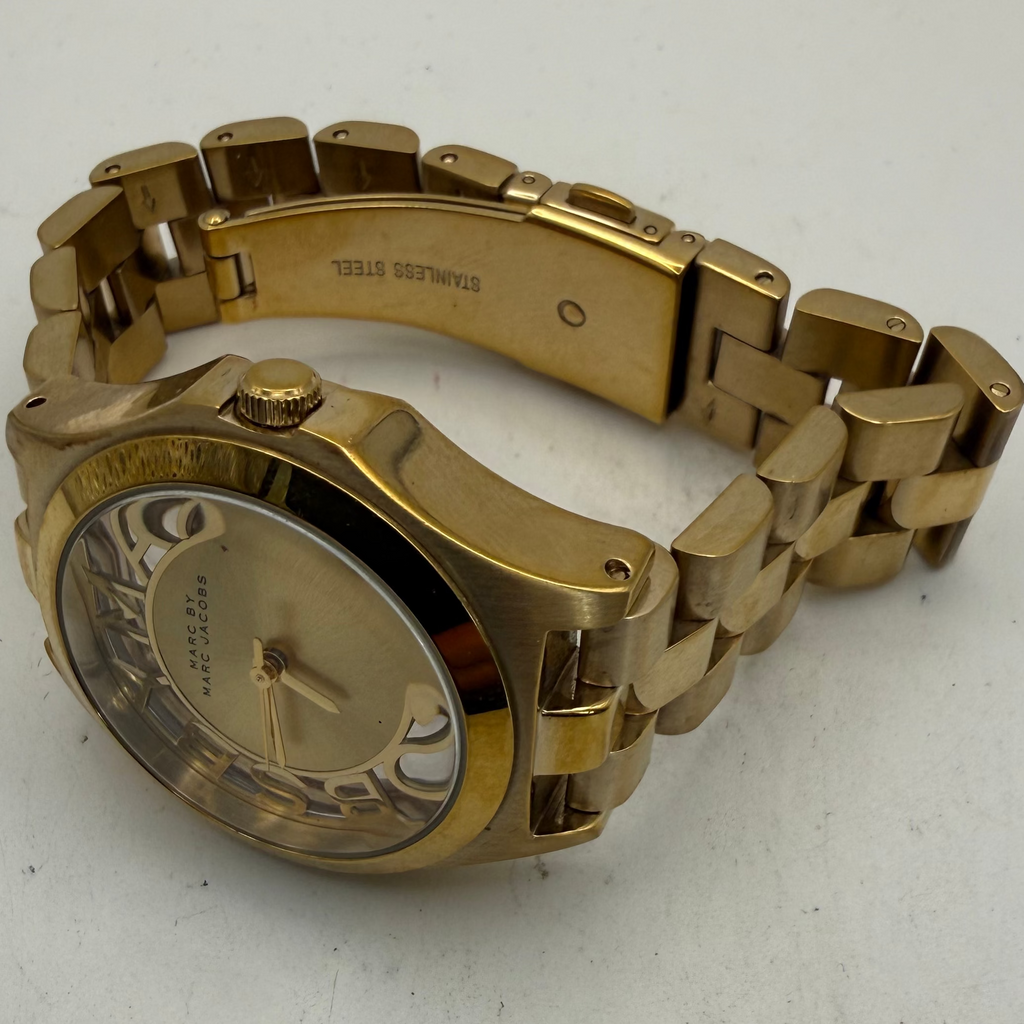 Marc by Marc Jacobs Gold Tone Ladies Watch MBM3292 36mm New Battery (Fully Tested and Working)- £