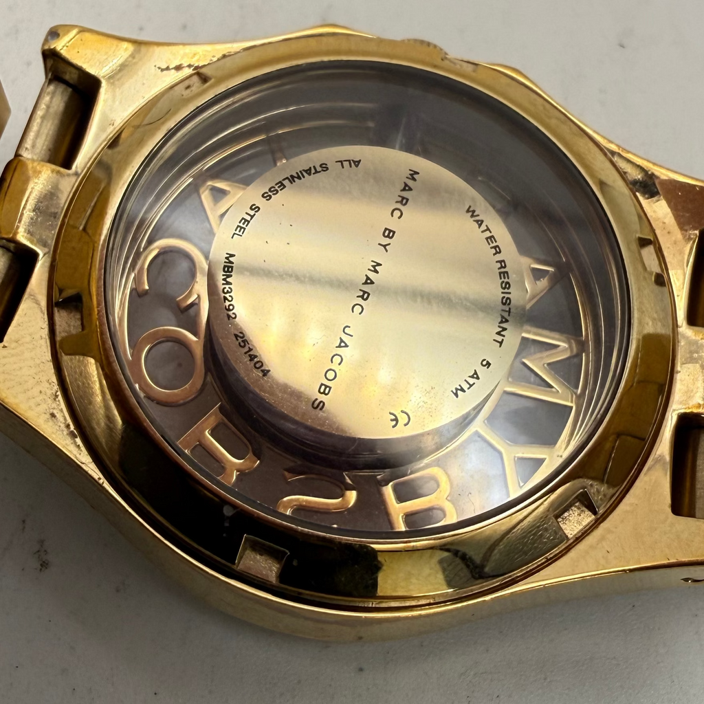 Marc by Marc Jacobs Gold Tone Ladies Watch MBM3292 36mm New Battery (Fully Tested and Working)- £