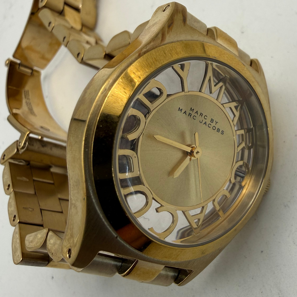 Marc by Marc Jacobs Gold Tone Ladies Watch MBM3292 36mm New Battery (Fully Tested and Working)- £