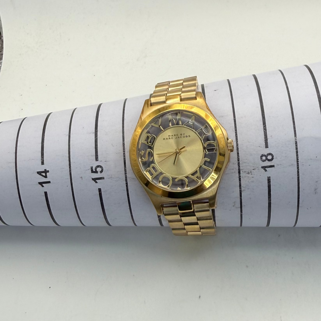 Marc by Marc Jacobs Gold Tone Ladies Watch MBM3292 36mm New Battery (Fully Tested and Working)- £