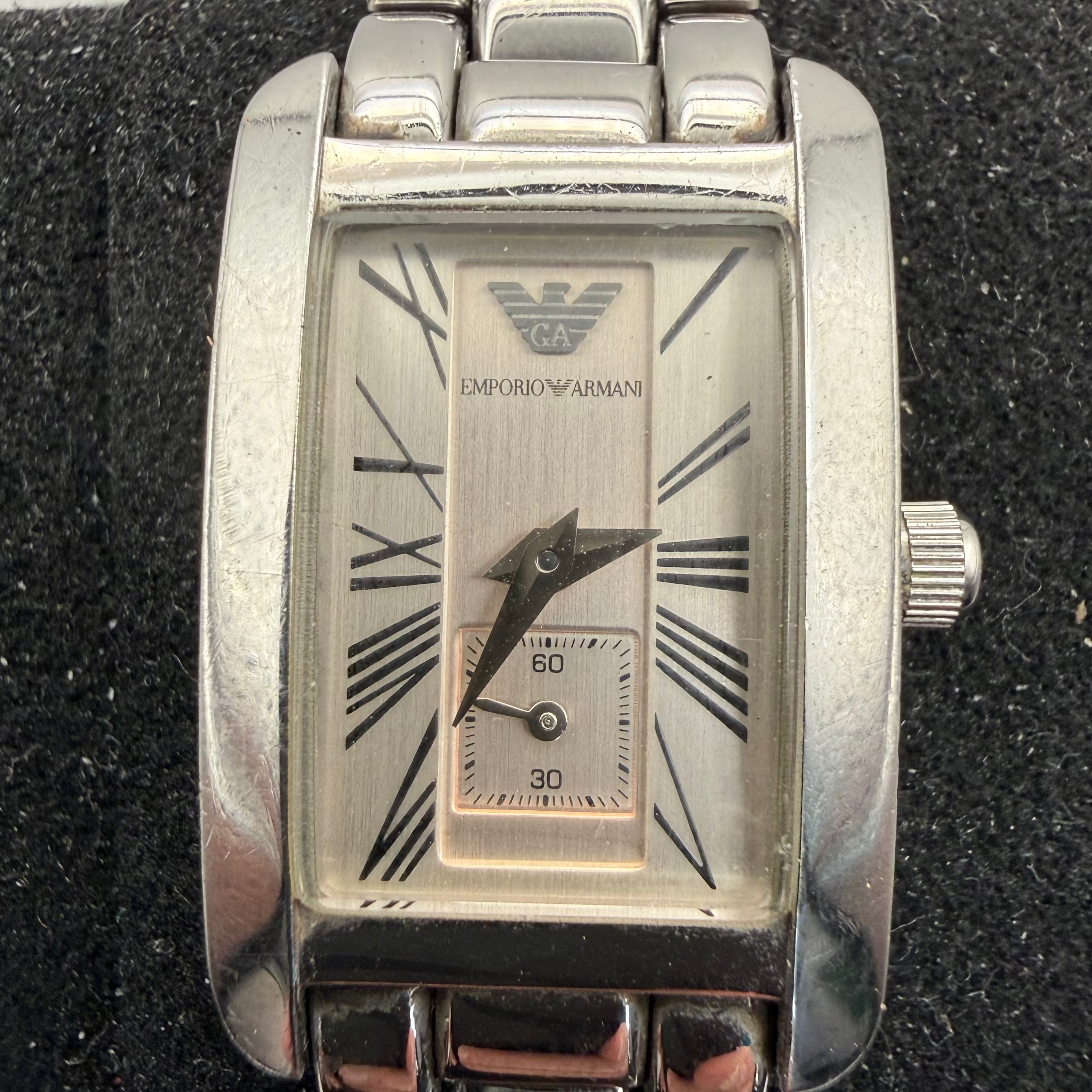 Emporio Armani AR-0172 Ladies Stainless Steel Quartz Watch (Fully Tested and Working- £25.00