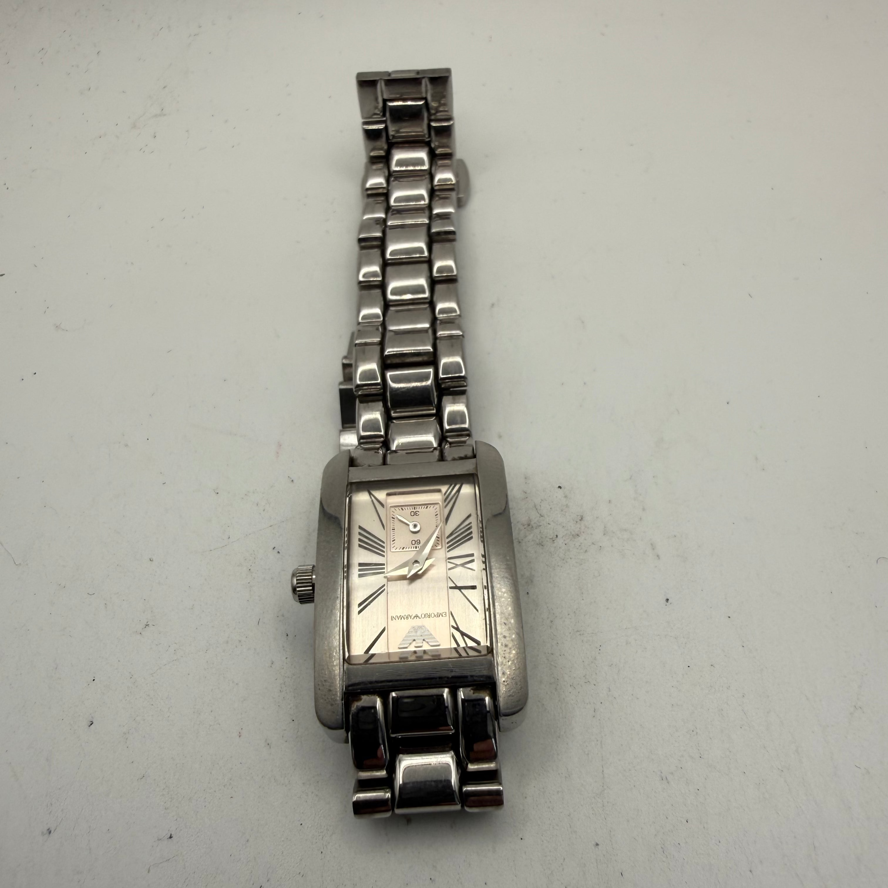 Emporio Armani AR-0172 Ladies Stainless Steel Quartz Watch (Fully Tested and Working- £25.00