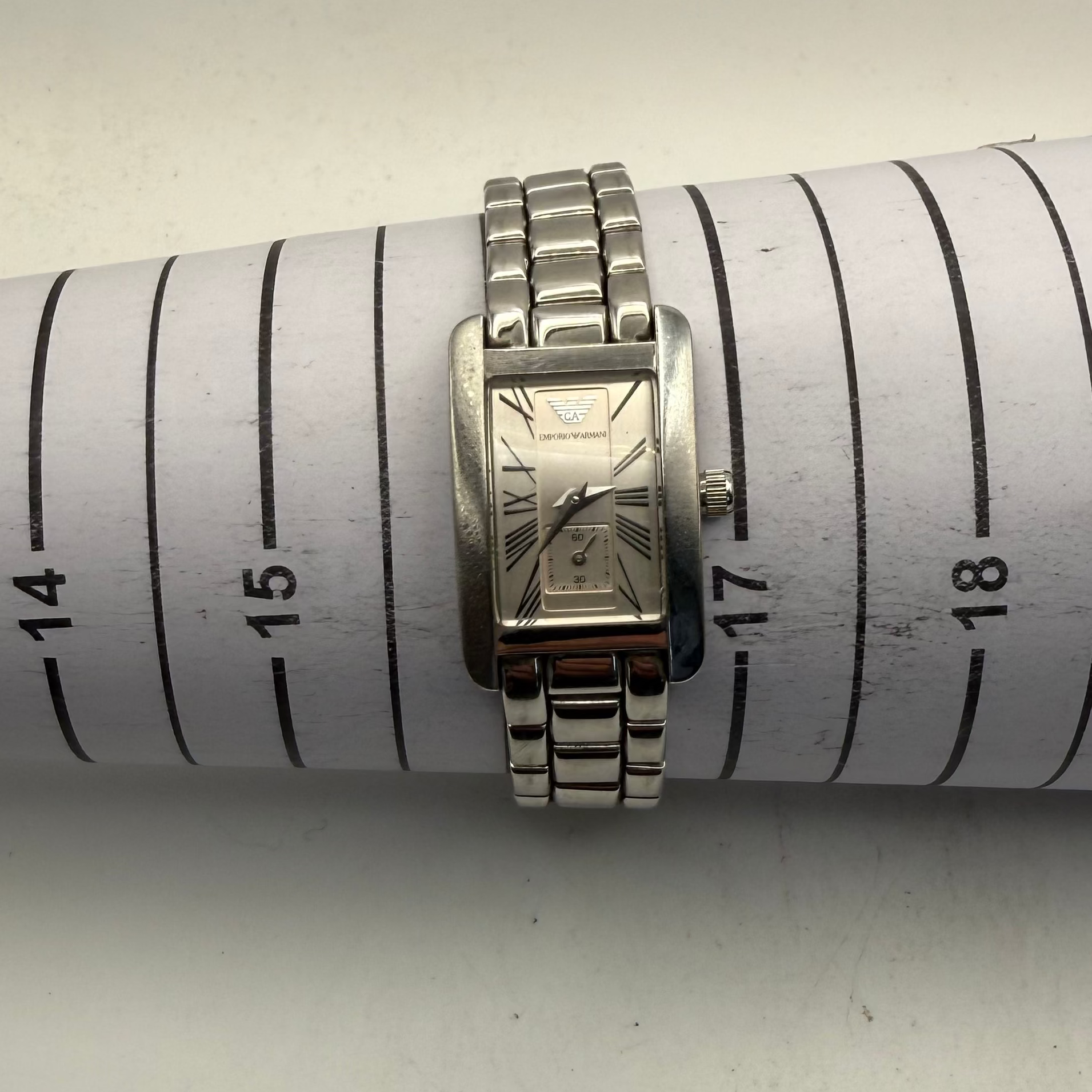 Emporio Armani AR-0172 Ladies Stainless Steel Quartz Watch (Fully Tested and Working- £25.00