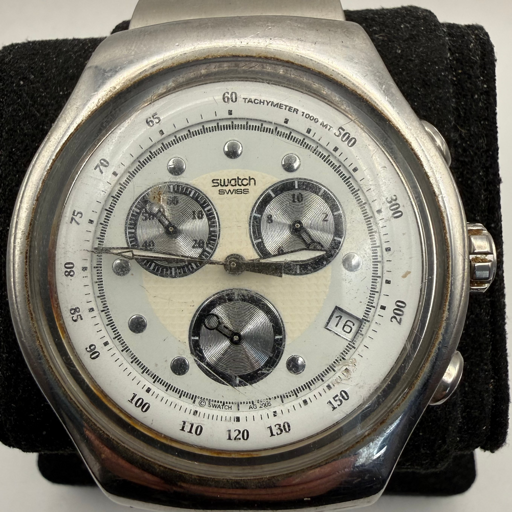 Rare Vintage Swatch Irony Chronograph AG 2005 Quartz Watch (Fully Tested and Working)- £20.00