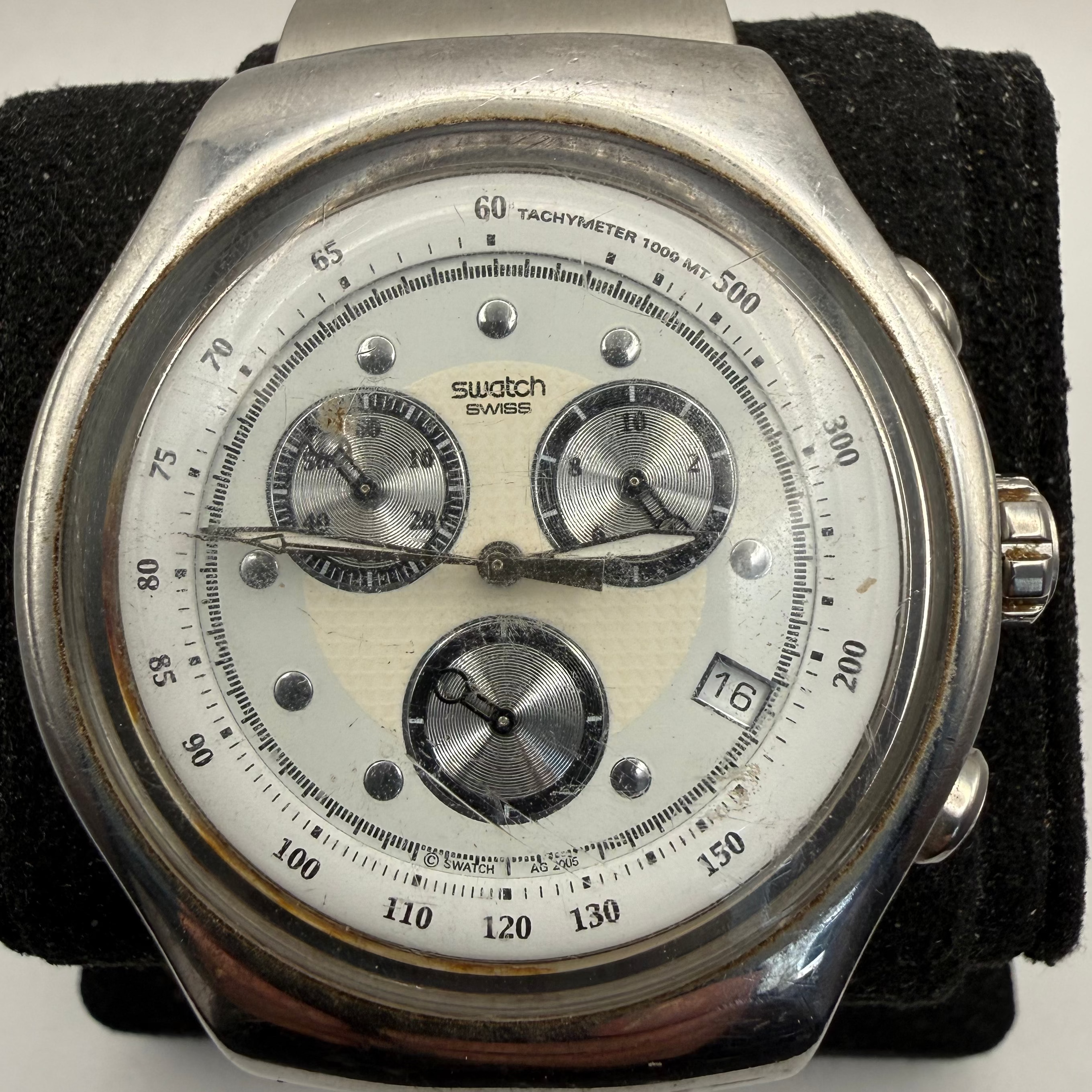 Rare Vintage Swatch Irony Chronograph AG 2005 Quartz Watch (Fully Tested and Working)- £20.00