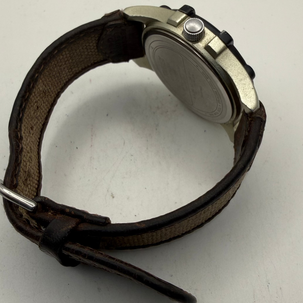 Timex Expedition Indiglo WR50M Men's Quartz Watch Date Brown Canvas Strap (Fully Tested and Working)- £25.00
