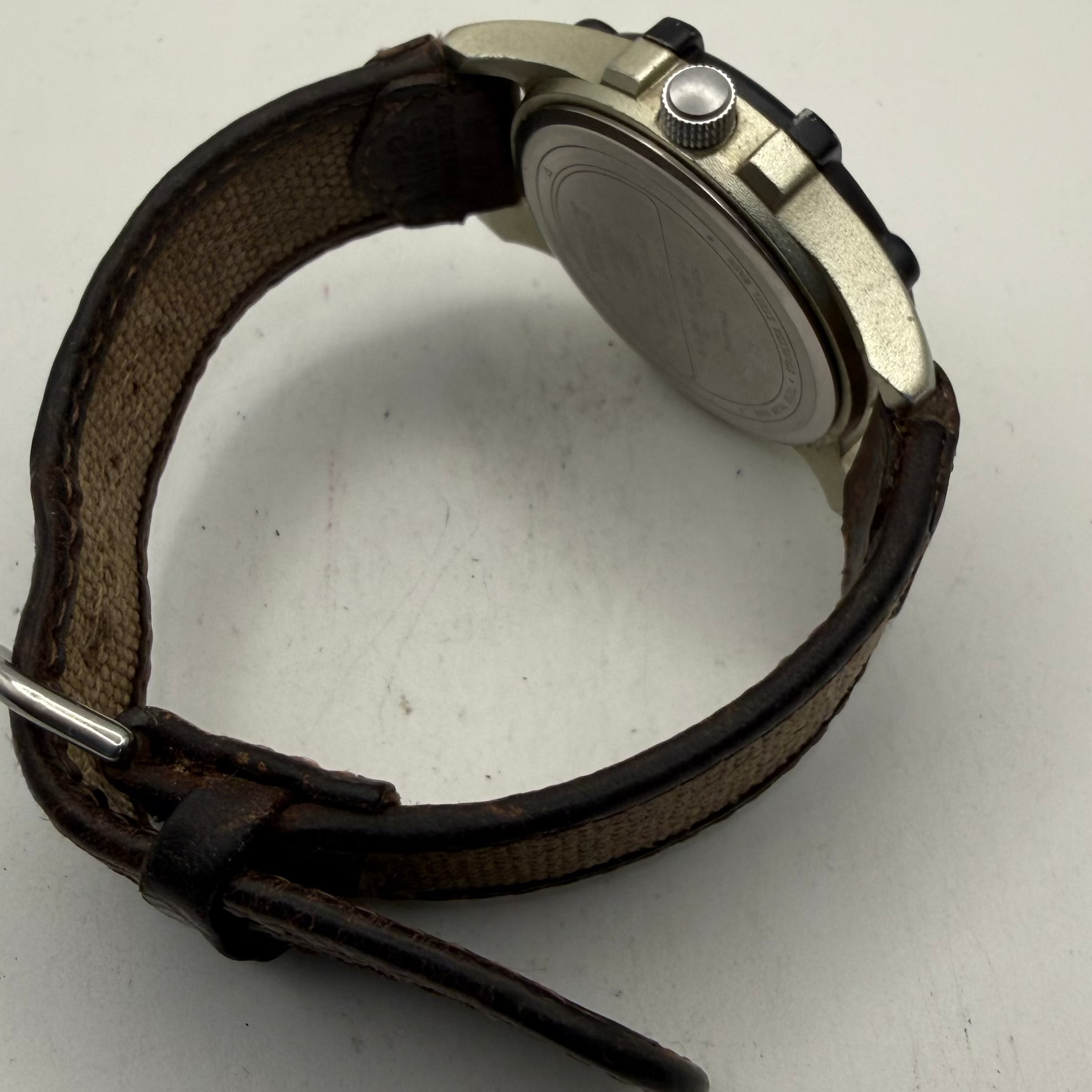 Timex Expedition Indiglo WR50M Men's Quartz Watch Date Brown Canvas Strap (Fully Tested and Working)- £25.00