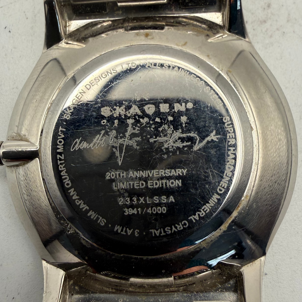 Skagen Denmark 20th Anniversary Limited Edition 3941/4000 Mesh Bracelet Watch (Fully Tested and Working)- £40.00