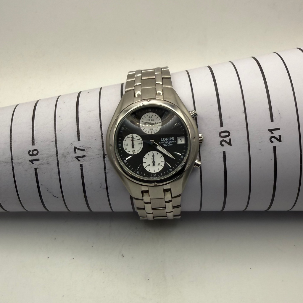 Lorus Chronograph 100m Stainless Steel Men's Watch (Fully Tested and Working)- £40.00