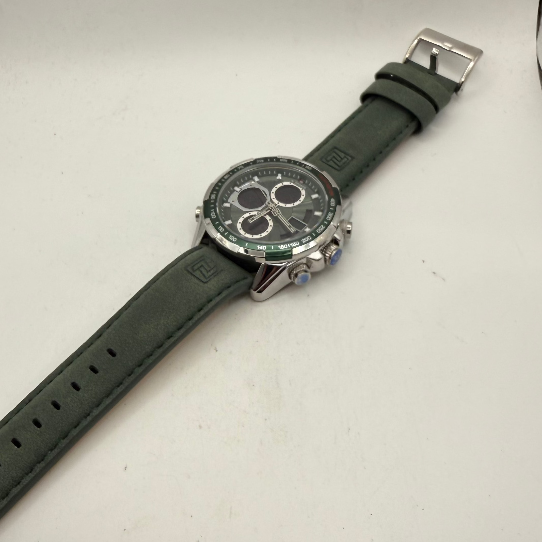 Naviforce Men's Ana-Digi Green Dial Watch (Fully Tested and Working)- £35.00