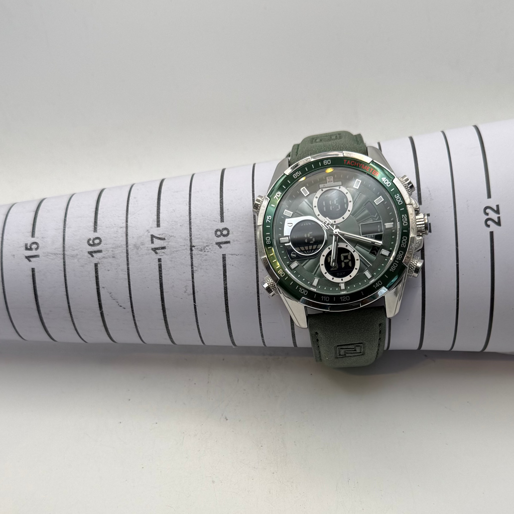 Naviforce Men's Ana-Digi Green Dial Watch (Fully Tested and Working)- £35.00
