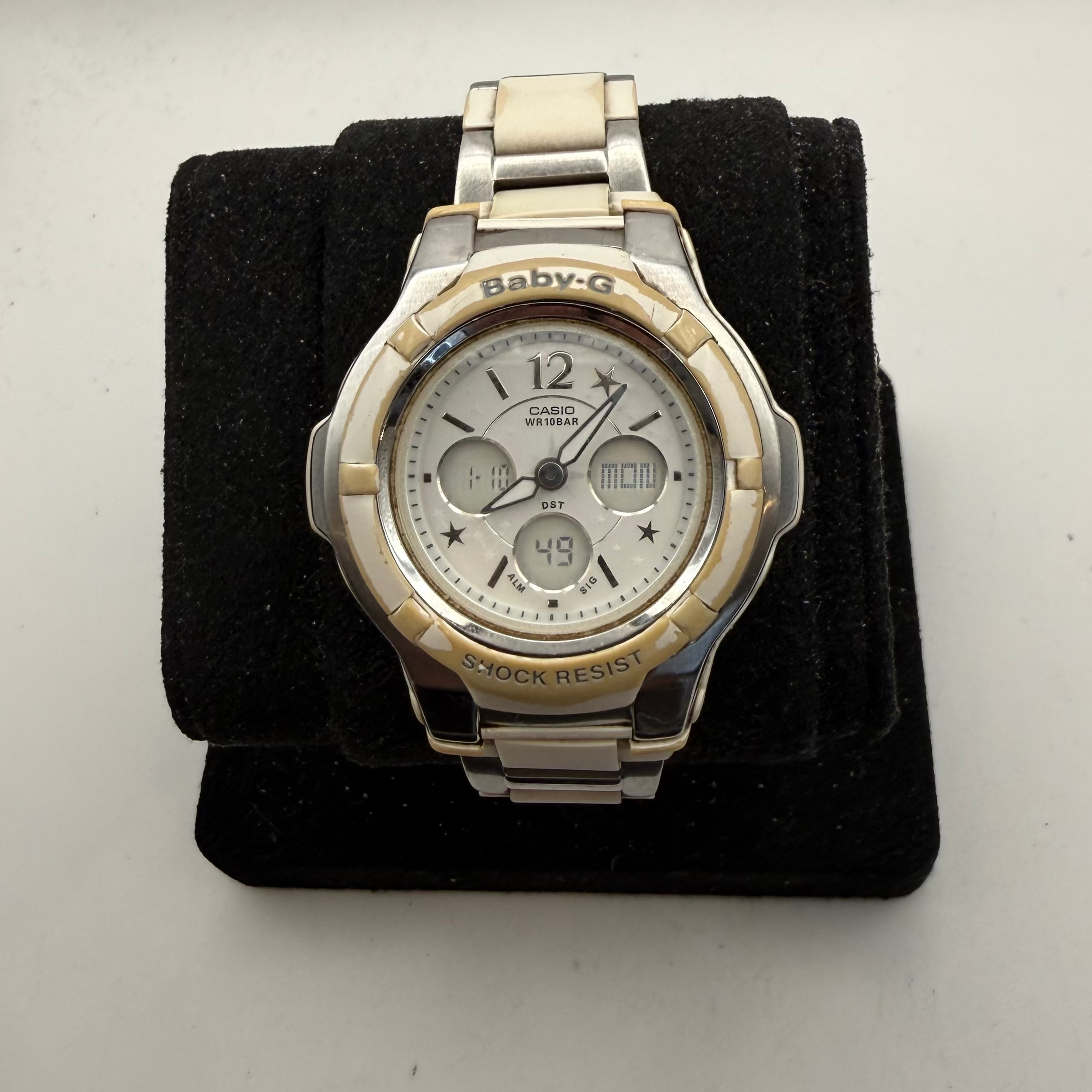 Casio Baby-G Ladies Ana-Digi Watch White/Cream Bracelet (Fully Tested and Working)- £25.00