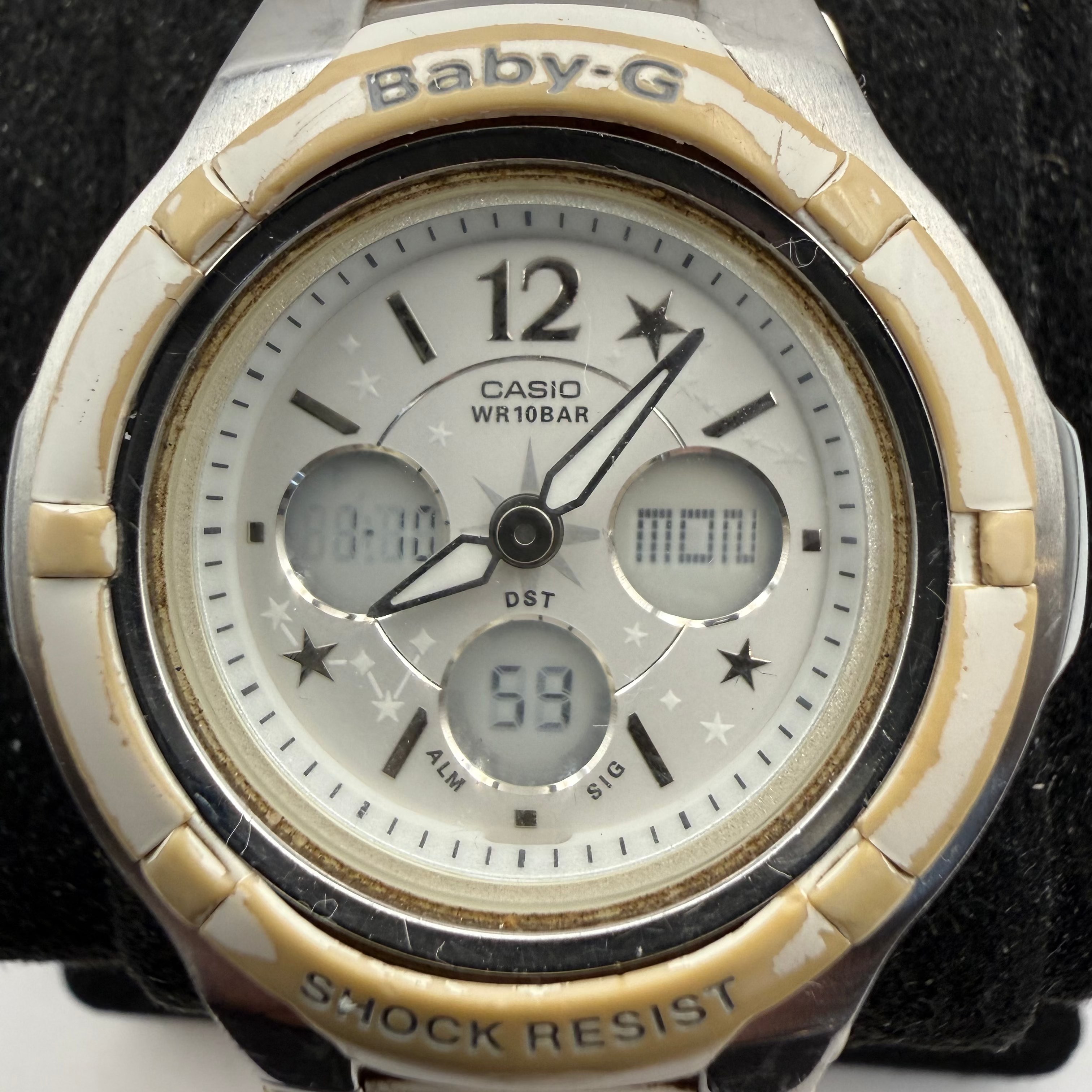 Casio Baby-G Ladies Ana-Digi Watch White/Cream Bracelet (Fully Tested and Working)- £25.00