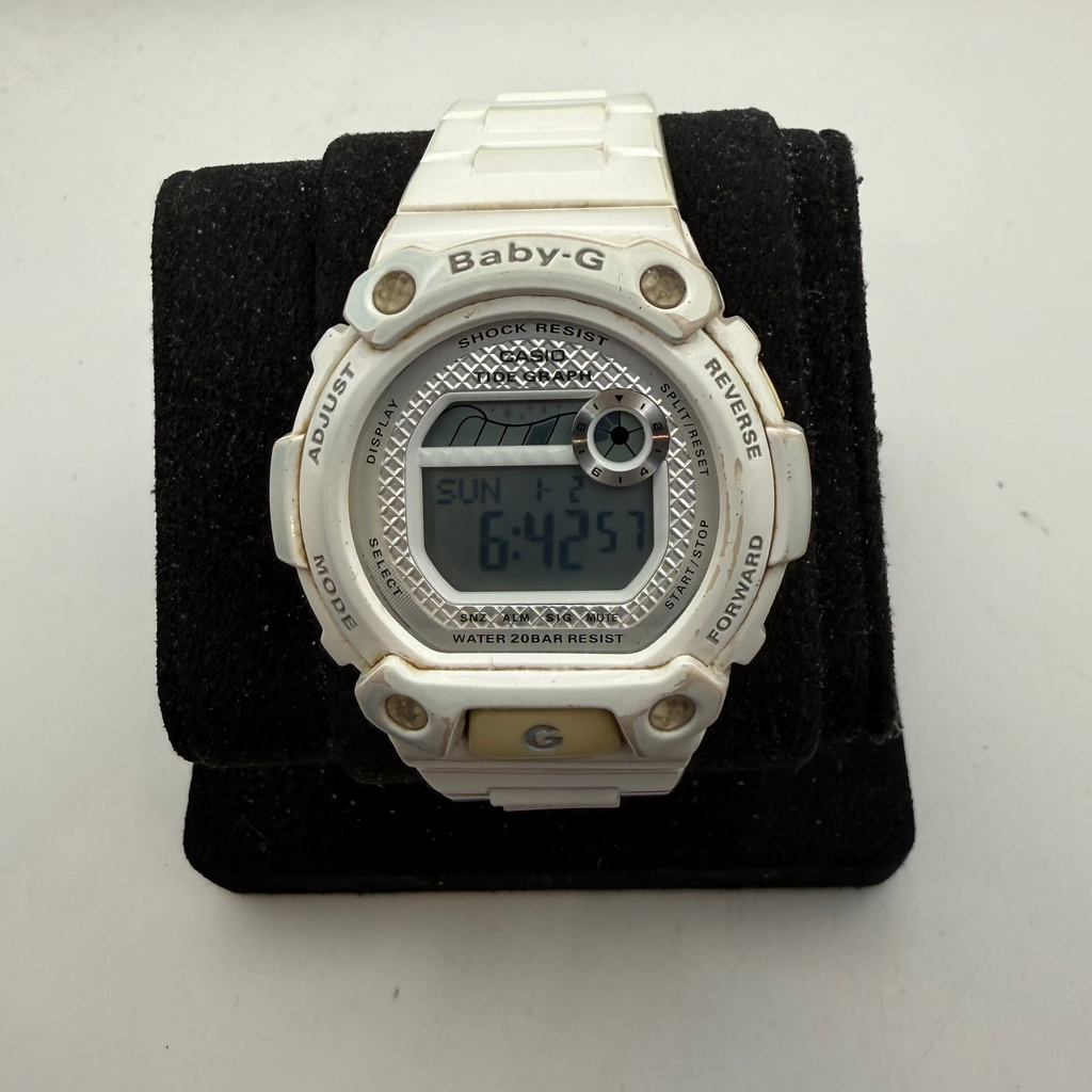 Casio Baby-G BLX-100 Tide Graph White Digital Watch 20 BAR (Fully Tested and Working)- £25.00