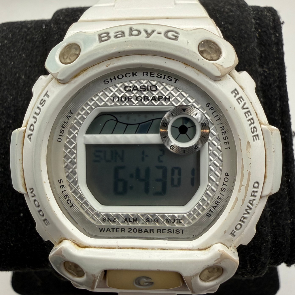Casio Baby-G BLX-100 Tide Graph White Digital Watch 20 BAR (Fully Tested and Working)- £25.00