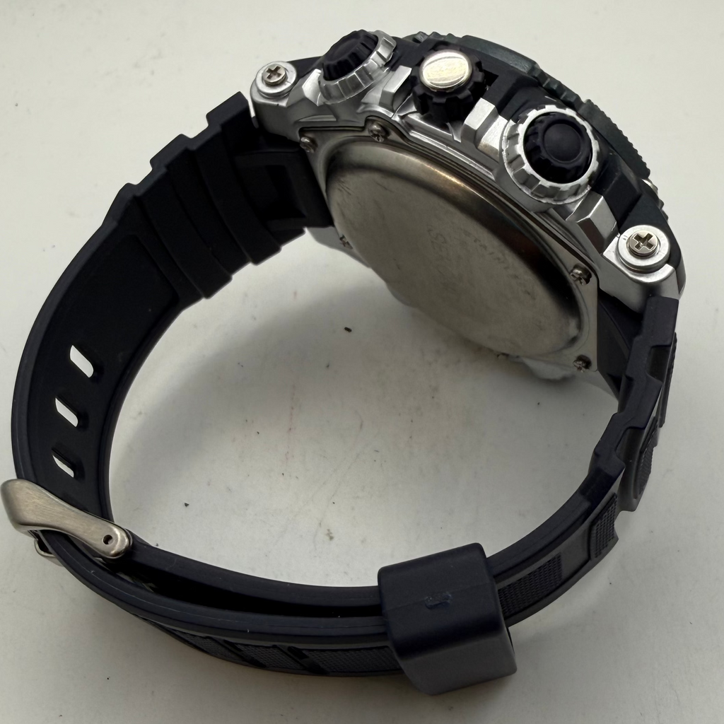 Sekonda Chrono-Alarm WR100M Ana-Digi Men's Watch Black Blue 30167 (Fully Tested and Working)- £40.00