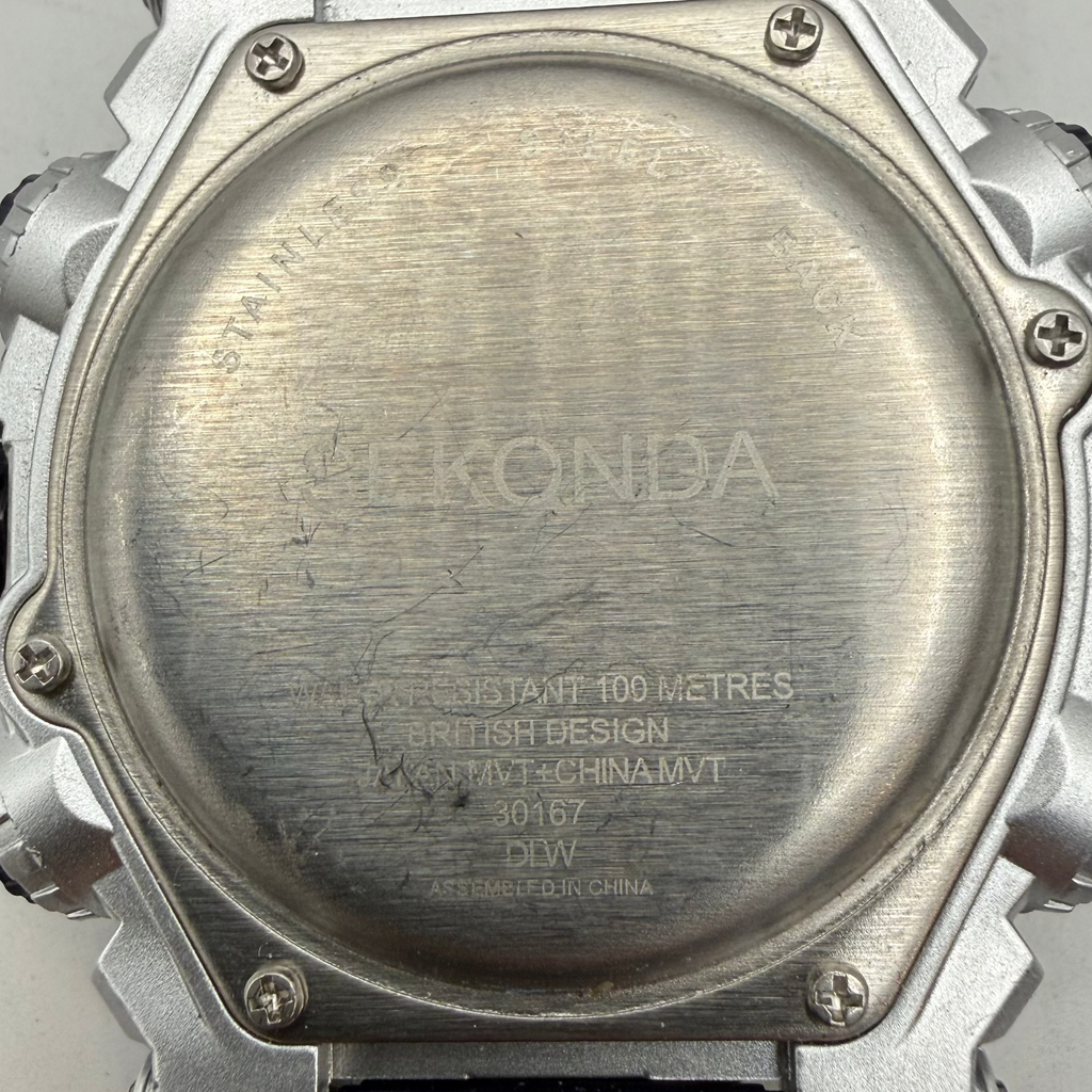 Sekonda Chrono-Alarm WR100M Ana-Digi Men's Watch Black Blue 30167 (Fully Tested and Working)- £40.00