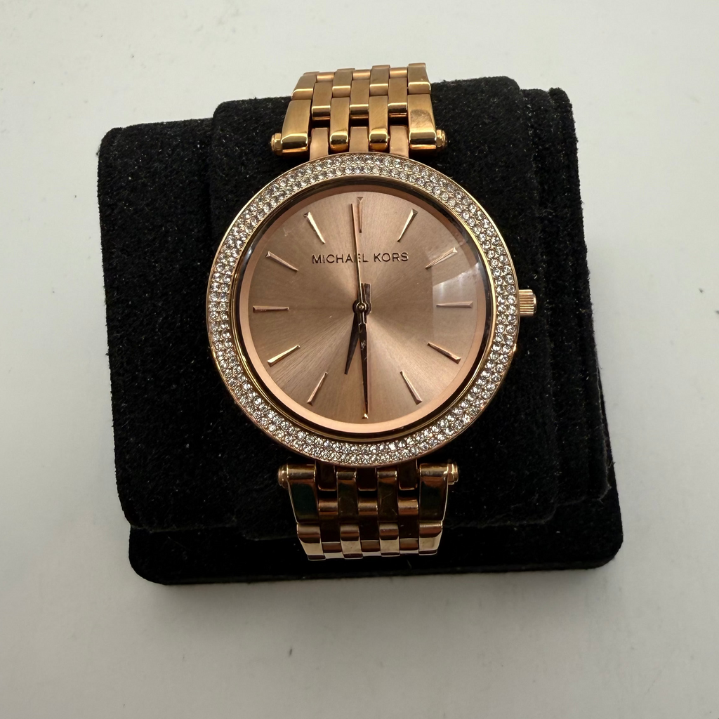 Michael Kors MK-3192 Rose Gold Crystal Bezel Ladies Watch (Fully Tested and Working)- £25.00