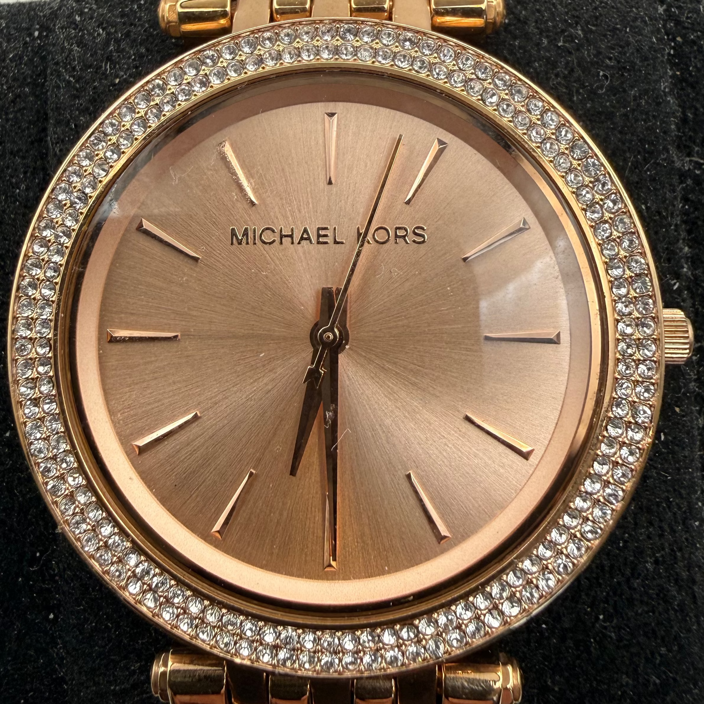 Michael Kors MK-3192 Rose Gold Crystal Bezel Ladies Watch (Fully Tested and Working)- £25.00