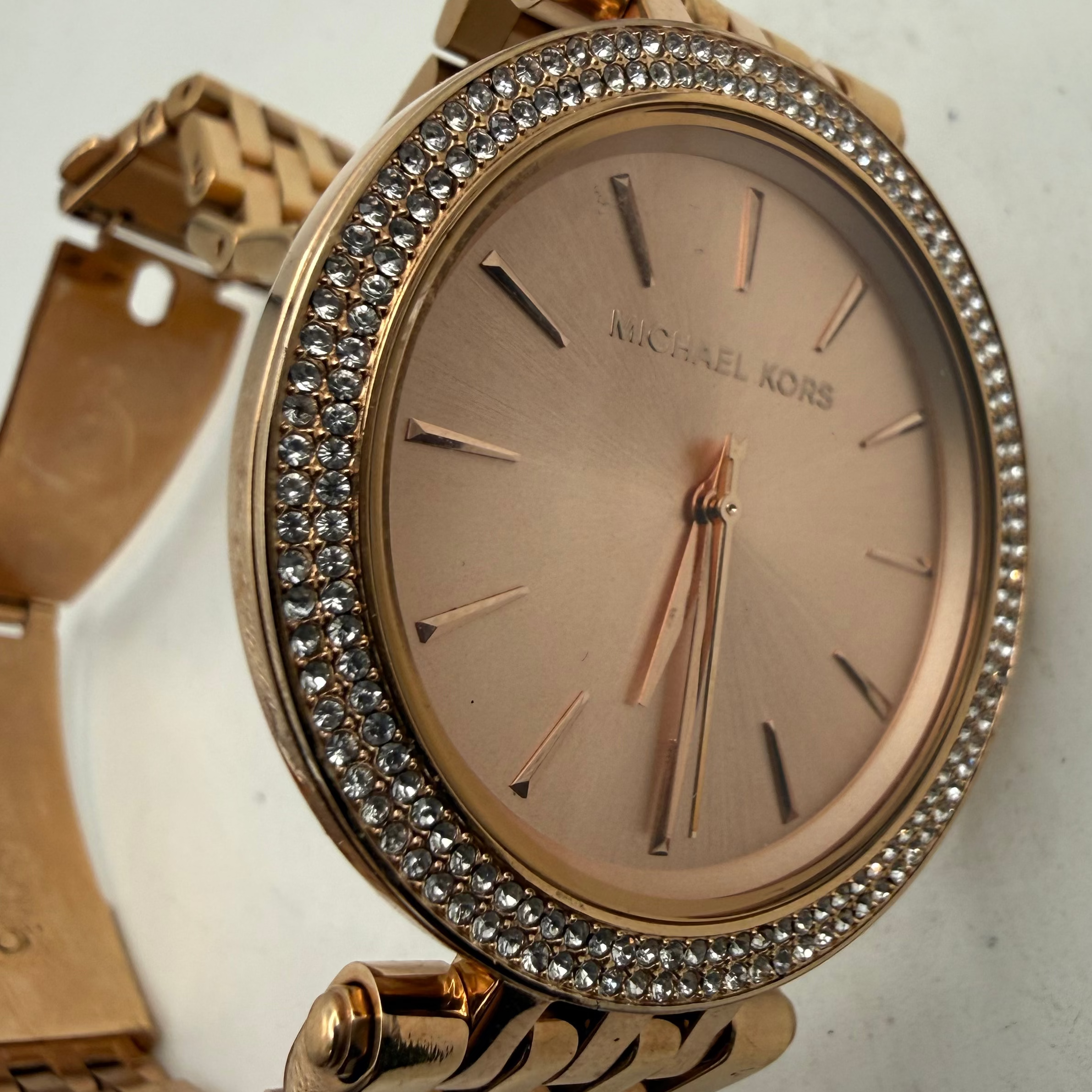 Michael Kors MK-3192 Rose Gold Crystal Bezel Ladies Watch (Fully Tested and Working)- £25.00