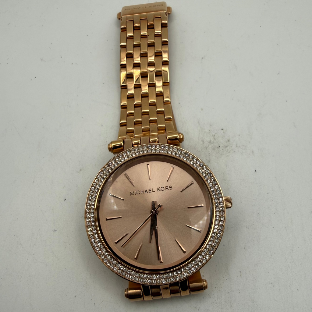 Michael Kors MK-3192 Rose Gold Crystal Bezel Ladies Watch (Fully Tested and Working)- £25.00