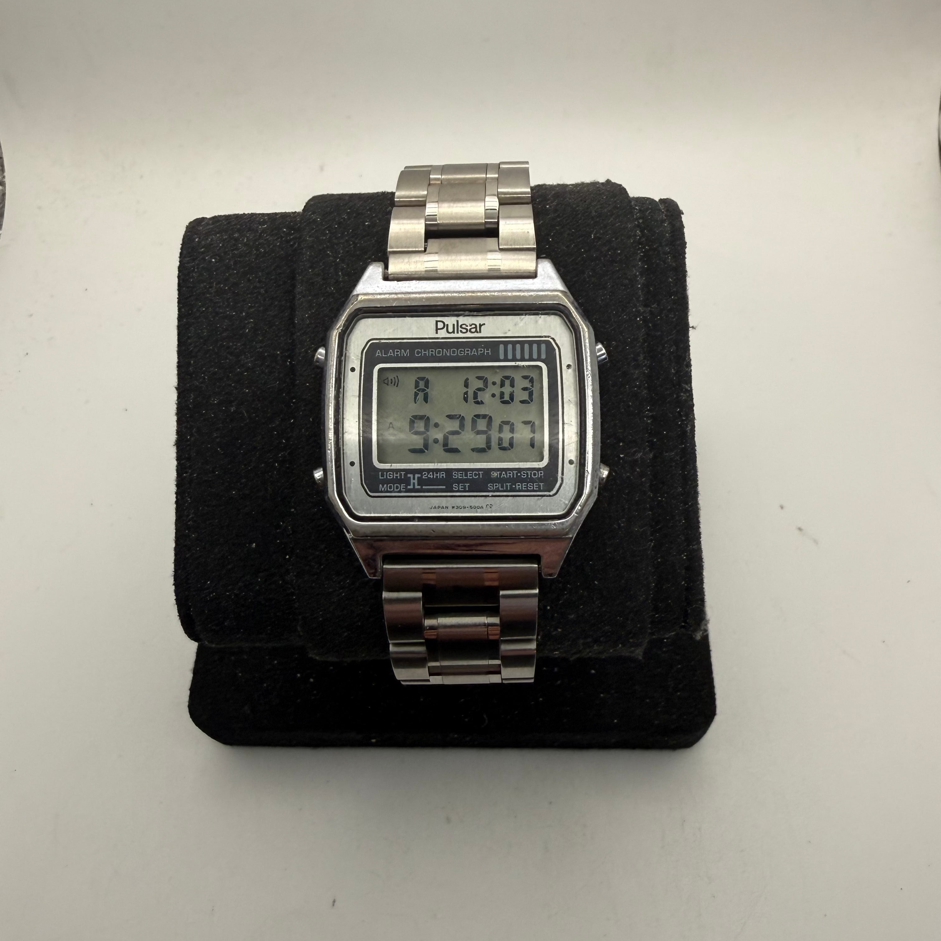 Vintage Pulsar Alarm Chronograph Digital Watch Stainless Steel (Fully Tested and Working)- £65.00
