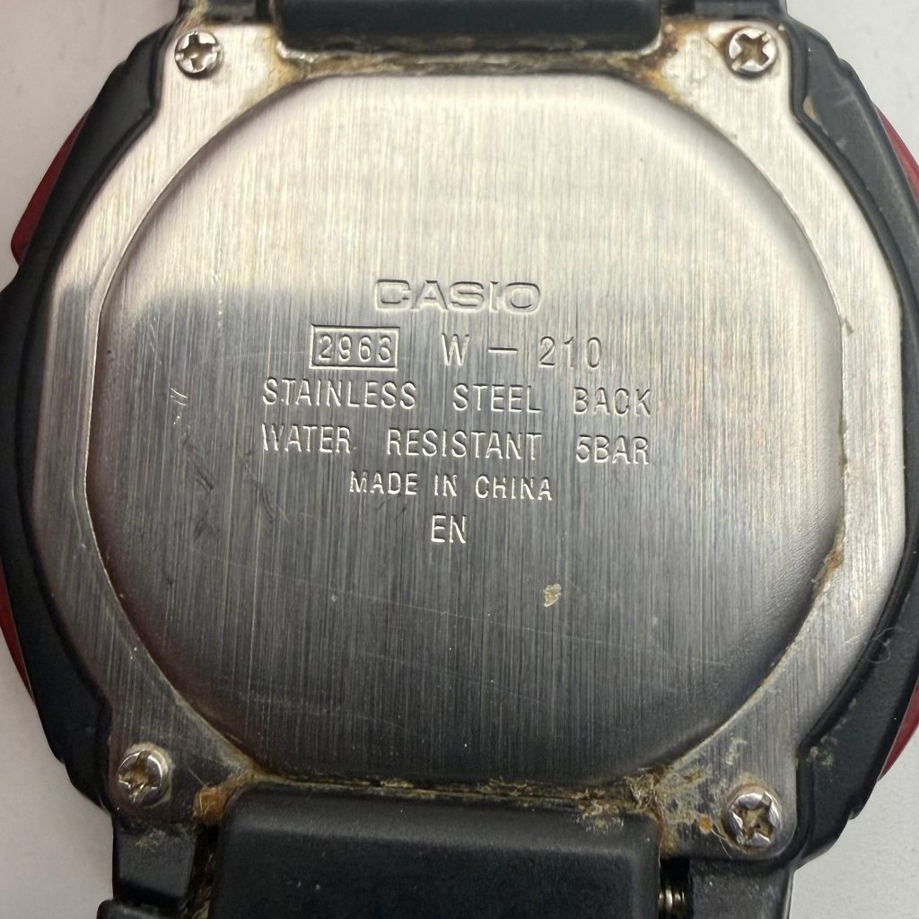 Casio W-210 Digital Alarm Chronograph Watch 10 Year Battery (Fully Tested and Working)- £12.50