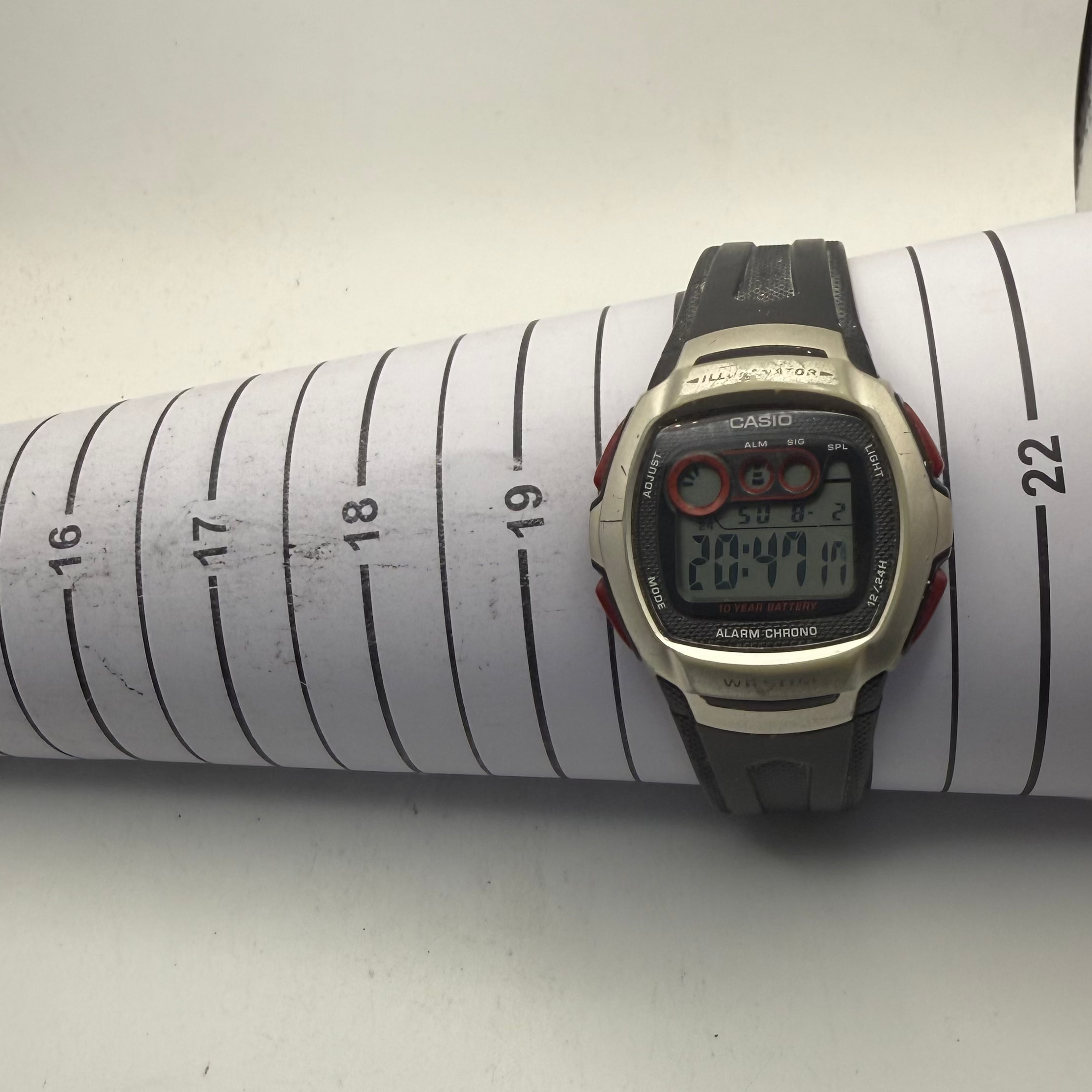 Casio W-210 Digital Alarm Chronograph Watch 10 Year Battery (Fully Tested and Working)- £12.50