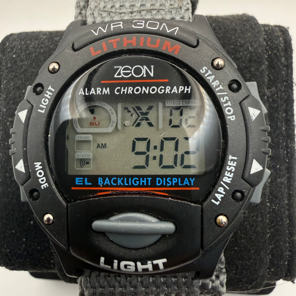 Vintage Zeon Alarm Chronograph Digital Watch WR30M (Fully Tested and Working)- £12.00
