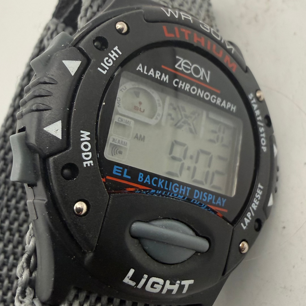 Vintage Zeon Alarm Chronograph Digital Watch WR30M (Fully Tested and Working)- £12.00