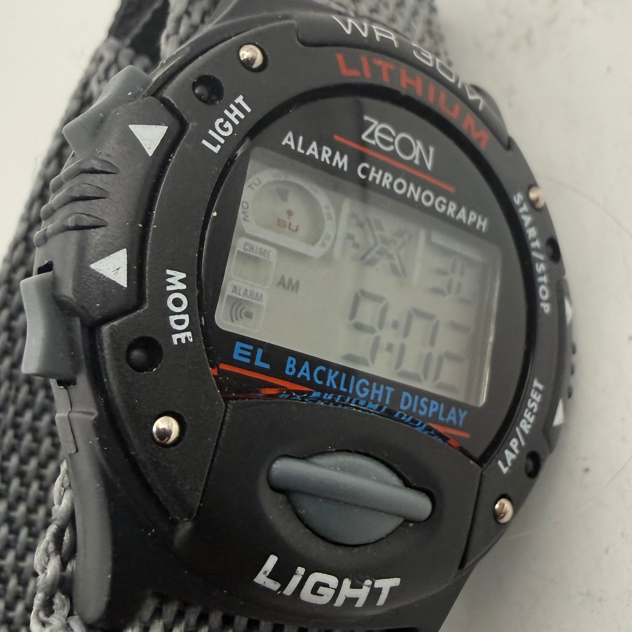 Vintage Zeon Alarm Chronograph Digital Watch WR30M (Fully Tested and Working)- £12.00
