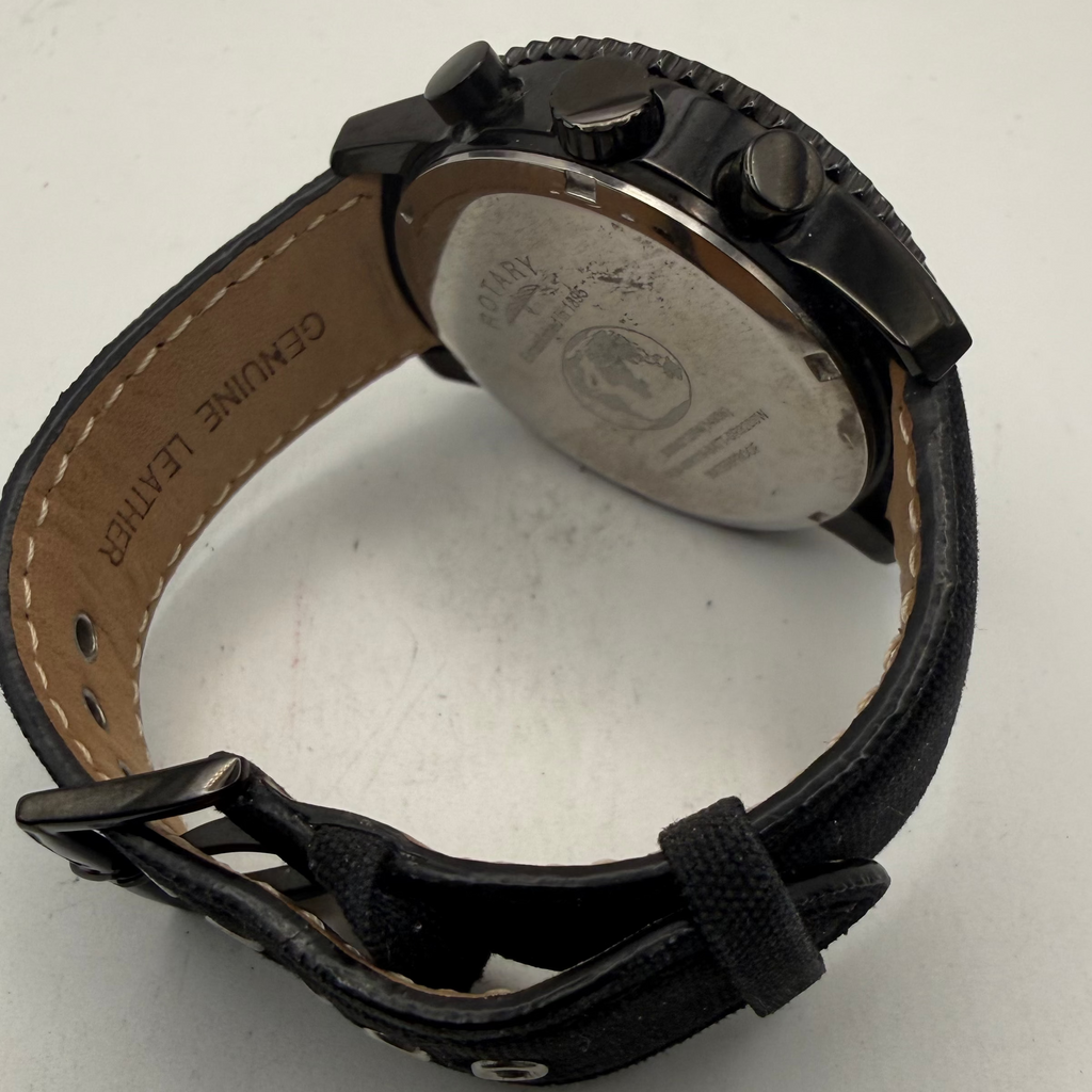 Rotary GS00212/04 Chronograph Men's Watch Black PVD 46mm (Fully Tested and Working)- £100.00