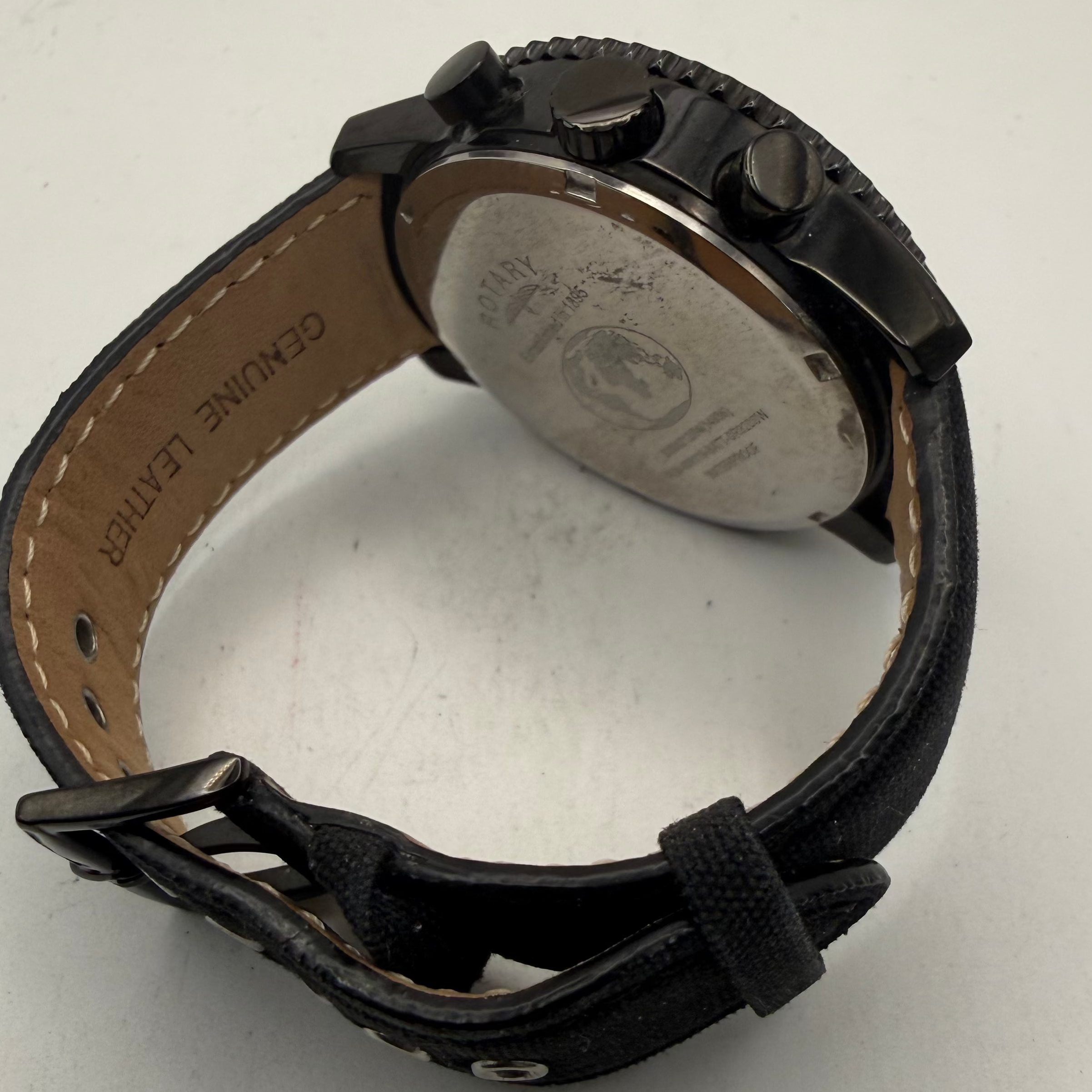 Rotary GS00212/04 Chronograph Men's Watch Black PVD 46mm (Fully Tested and Working)- £100.00