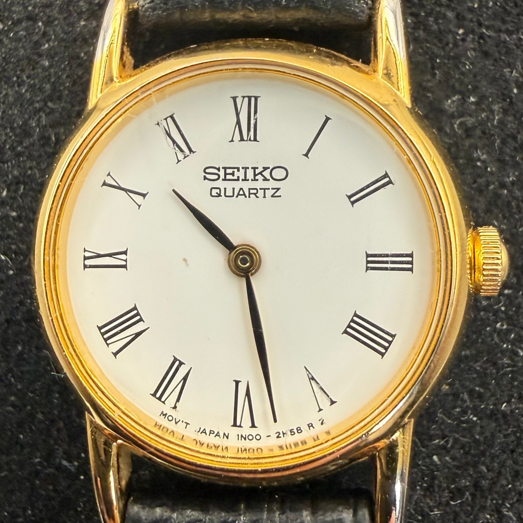 Vintage Seiko Quartz Ladies Gold Tone Dress Watch 1N00-0F60 (Fully Tested and Working)- £25.00