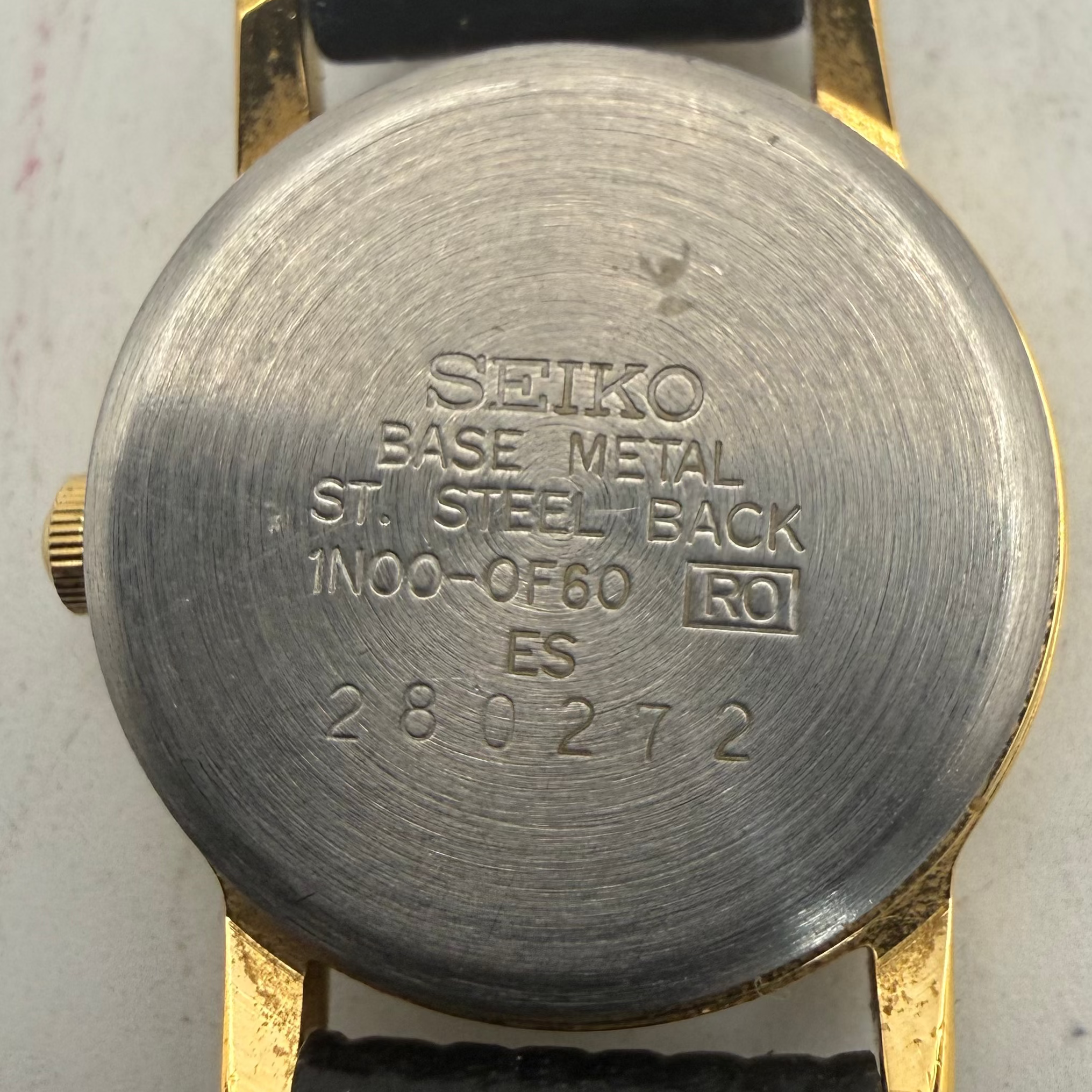 Vintage Seiko Quartz Ladies Gold Tone Dress Watch 1N00-0F60 (Fully Tested and Working)- £25.00