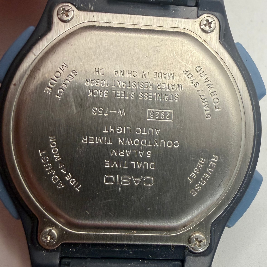 Casio Tide Graph Digital Watch 43mm 100M WR Alarm Chronograph New Battery (Fully Tested and Working)- £25.00