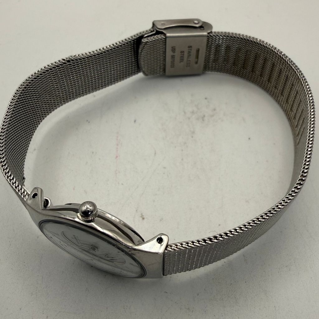 Skagen Denmark Ladies Stainless Steel Mesh Bracelet Watch Mother of Pearl Dial 233XSSS (Fully Tested and Working)- £25.00