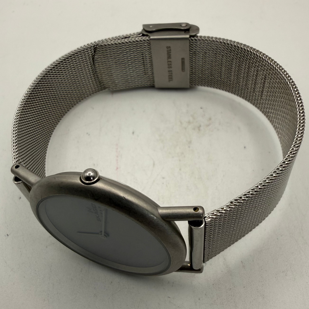 Skagen Denmark Ultra Slim Stainless Steel Mesh Bracelet Watch 35mm (Fully Tested and Working)- £35.00