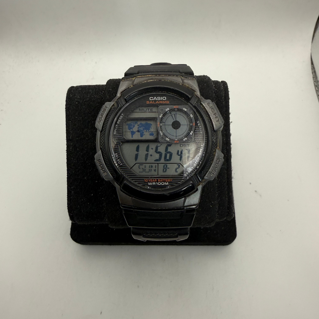 Casio AE-1000W World Time Digital Watch 46mm 10 Year Battery WR100M (Fully Tested and Working- £25.00)