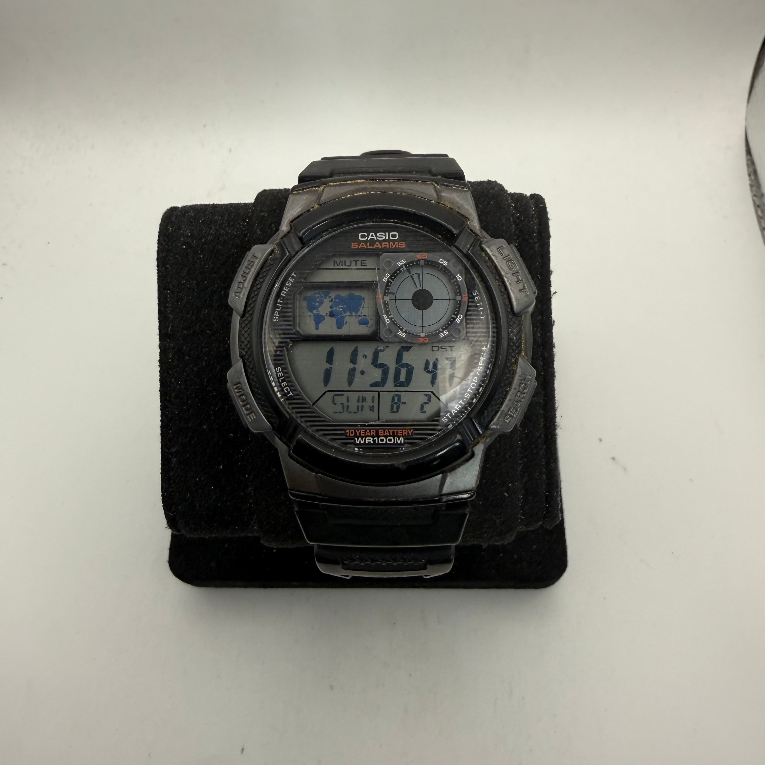 Casio AE-1000W World Time Digital Watch 46mm 10 Year Battery WR100M (Fully Tested and Working- £25.00)