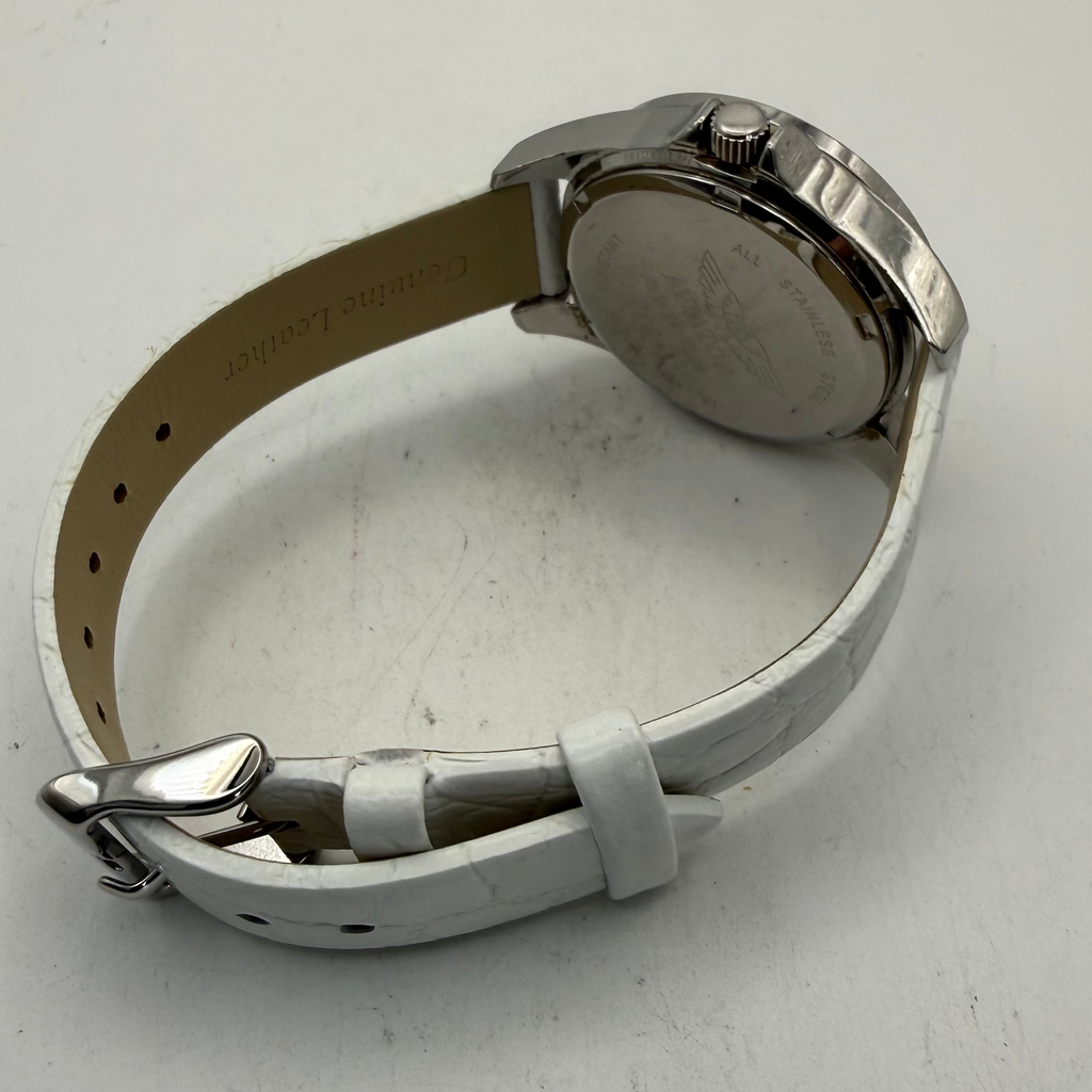 Aviator Ladies Crystal Multi-Function White Mother of Pearl Watch 37mm (Fully Tested and Working)- £35.00