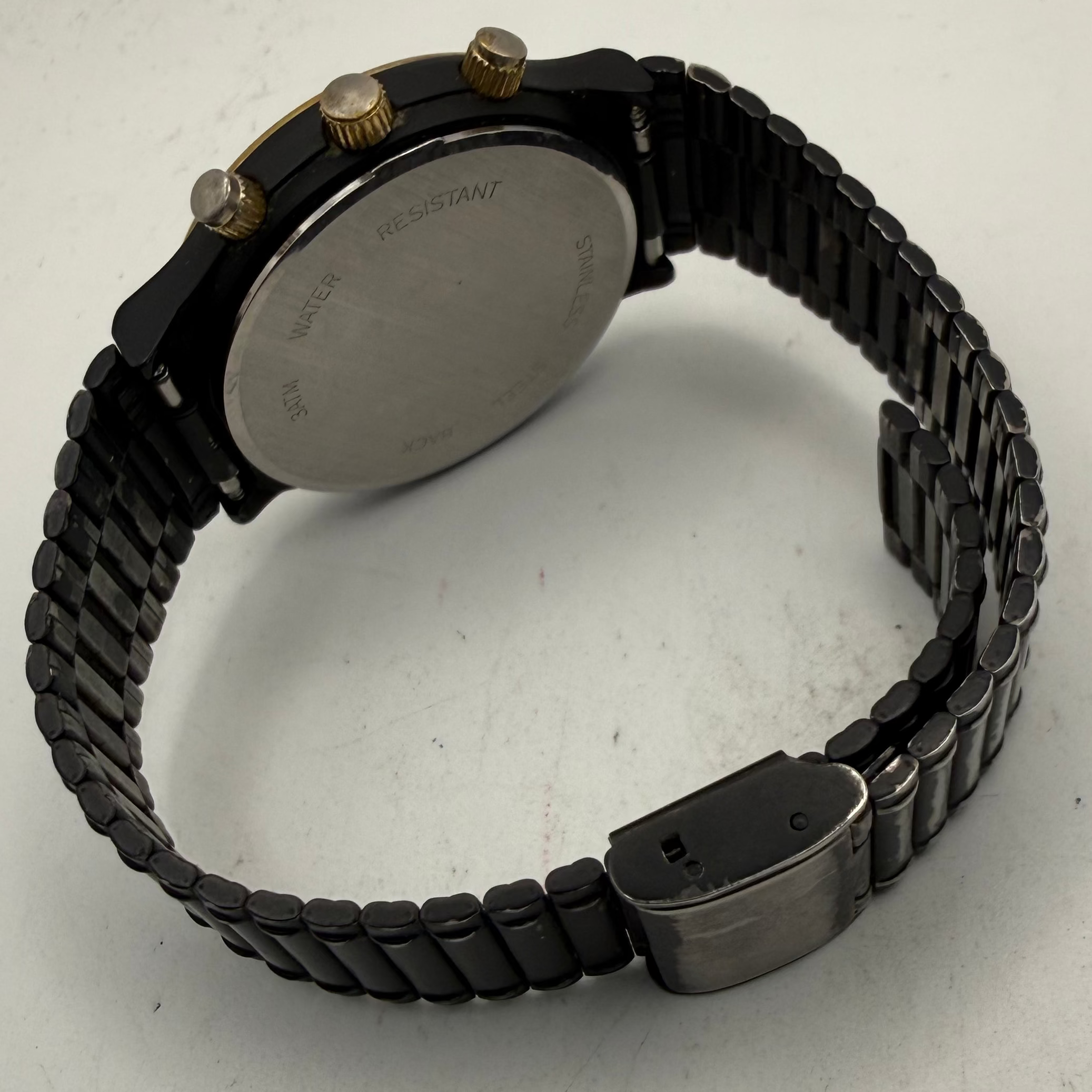 Sekonda Lunar Calendar Black & Gold Quartz Watch 40mm (Fully Tested and Working)- £25.00