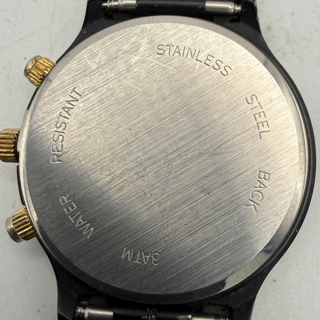 Sekonda Lunar Calendar Black & Gold Quartz Watch 40mm (Fully Tested and Working)- £25.00