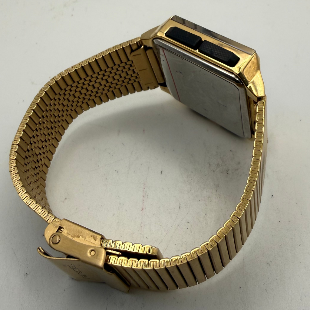 Diesel DZ-1969 Gold Tone Digital Watch Blue Crystal 35mm (Fully Tested and Working)- £40.00