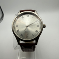 Minimalist Quartz Dress Watch – Roman Numeral Dial – Brown Leather Strap- £16.99