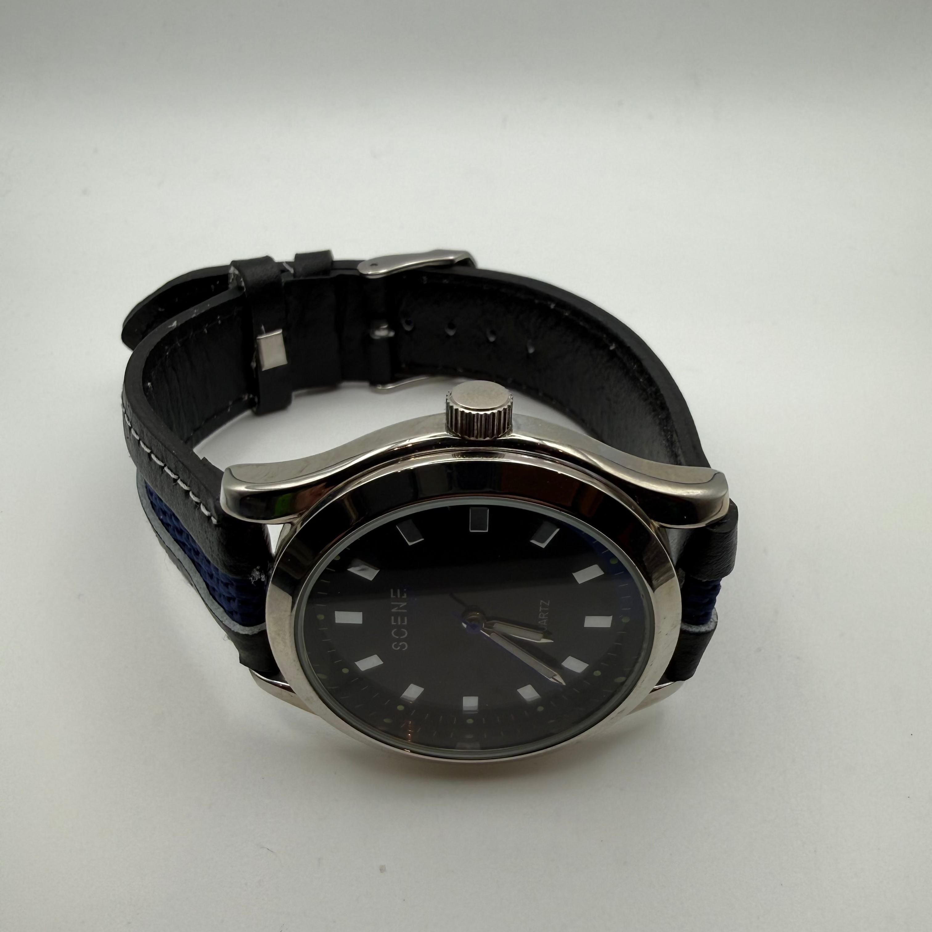 SCENE Sports Quartz Watch – Black Dial- £19.99