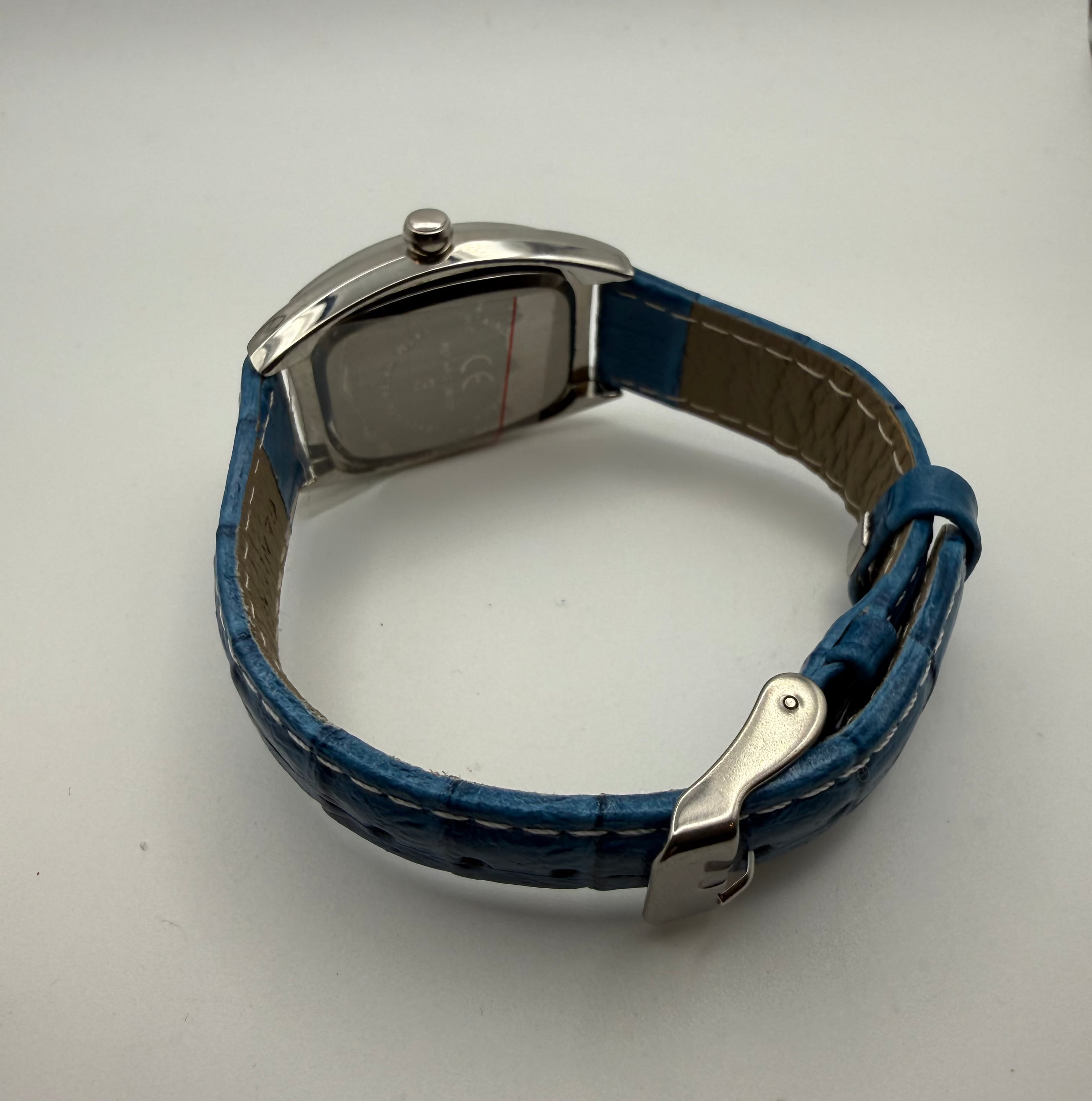 King Quartz Tonneau Blue Dial Watch- £19.99