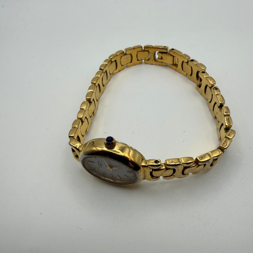 Rotary Ladies Swiss Made Gold Tone Bracelet Watch Ref 486 – Oval Dial – Boxed – New Battery- £29.99